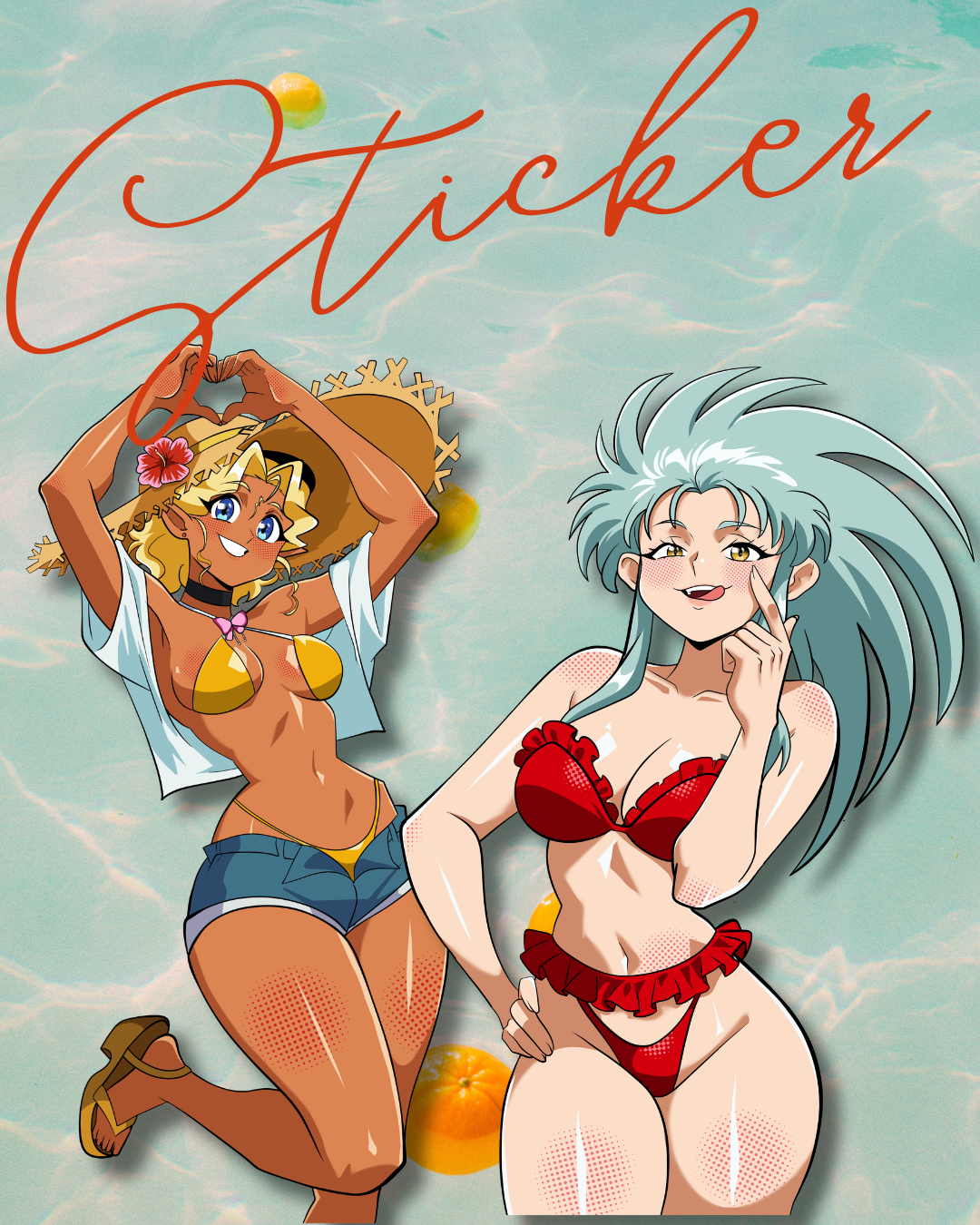 Summertime with Tenshi STICKERS