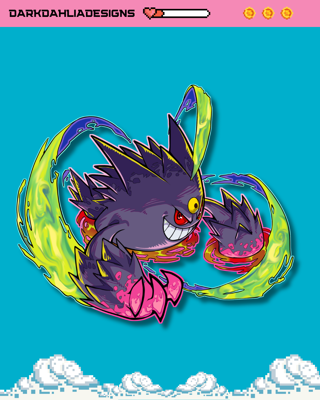 Mega Shadow Sticker