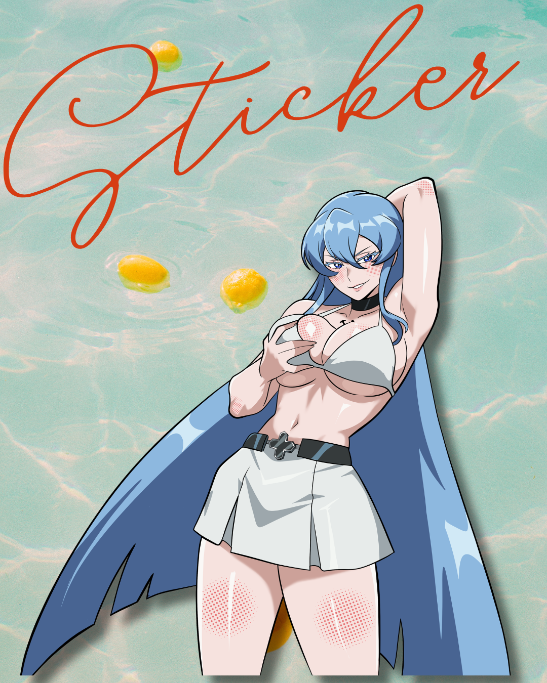 Ice Queen at the Beach STICKER