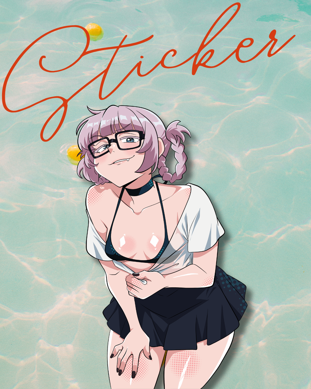 Night Dip with a Vamp STICKER