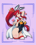Redhead Pilot Bunny Edition Sticker