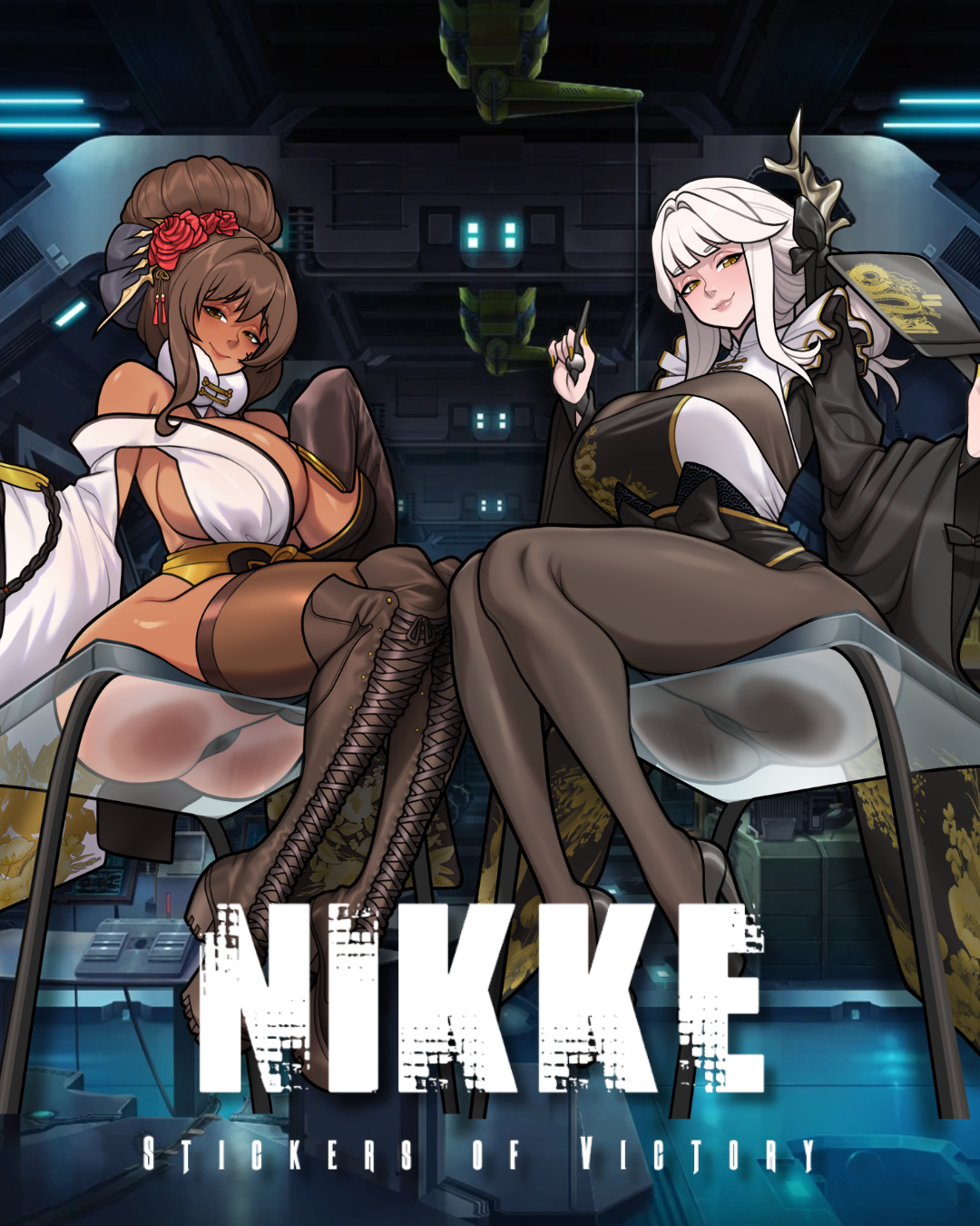 LNY Blanc and Noir Stickers