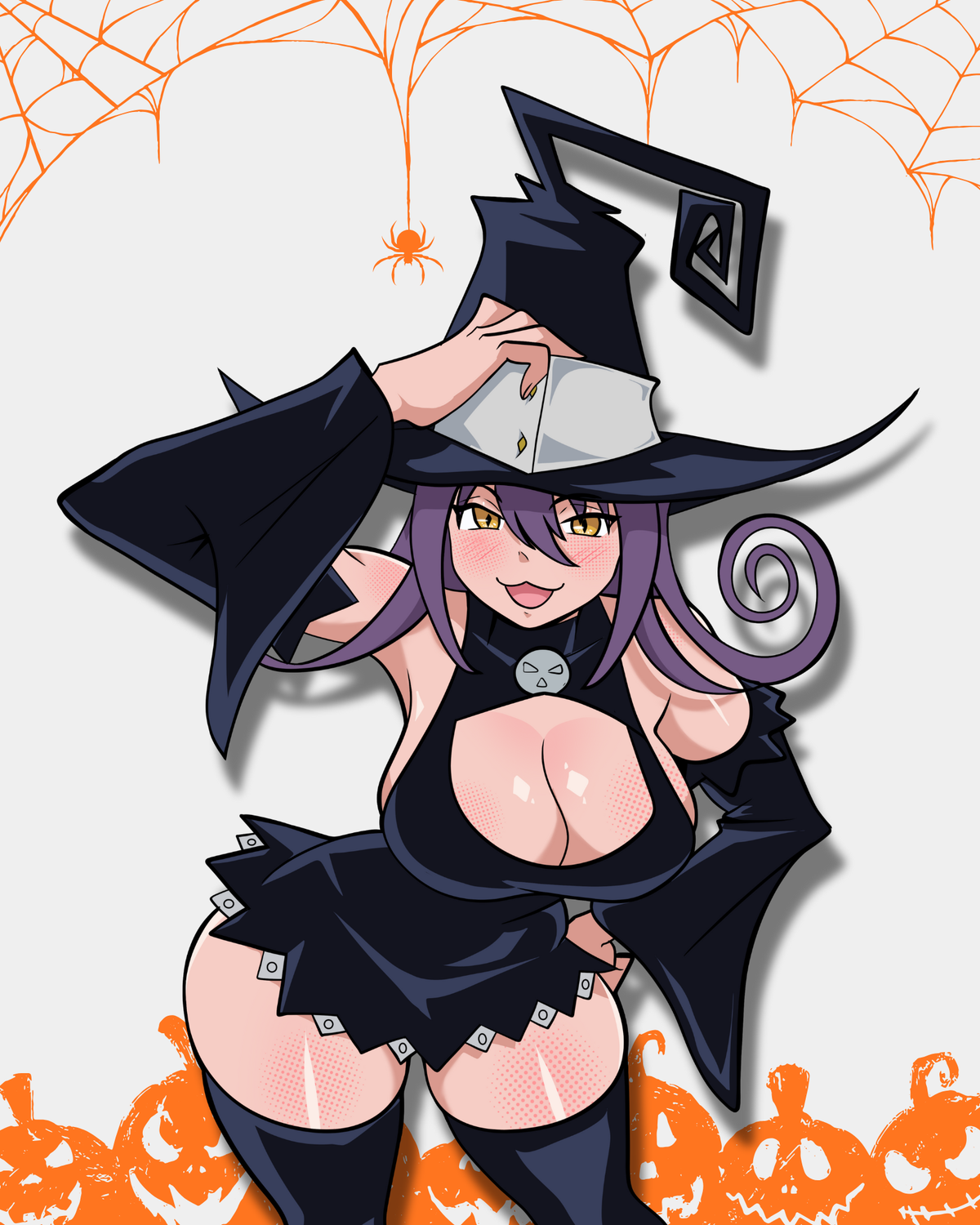Pumpkin Witch Sticker