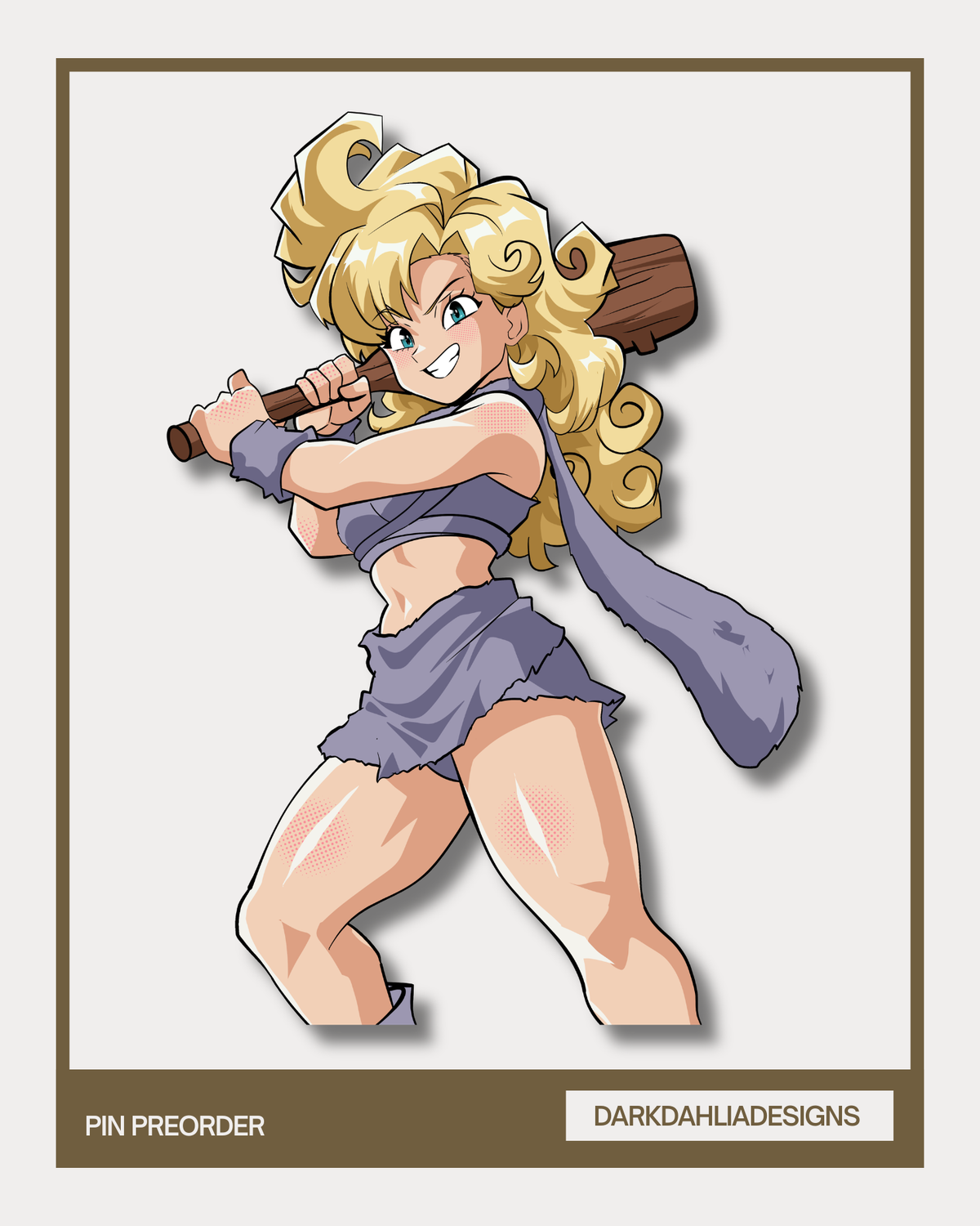 Sassy Cave Girl enamel pin PREORDER