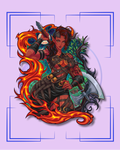 Fire of the Hells Sticker