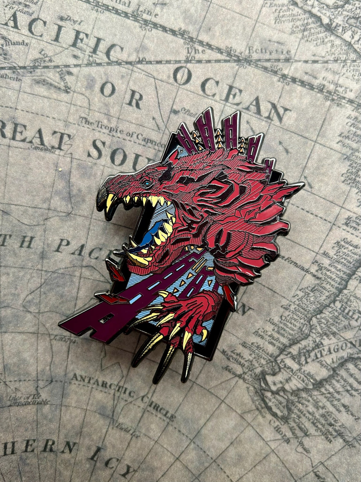 Monster Hunter Frames: Odogaron Enamel Pin IN HAND