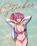 Nikke Summertime Update - Mast STICKER