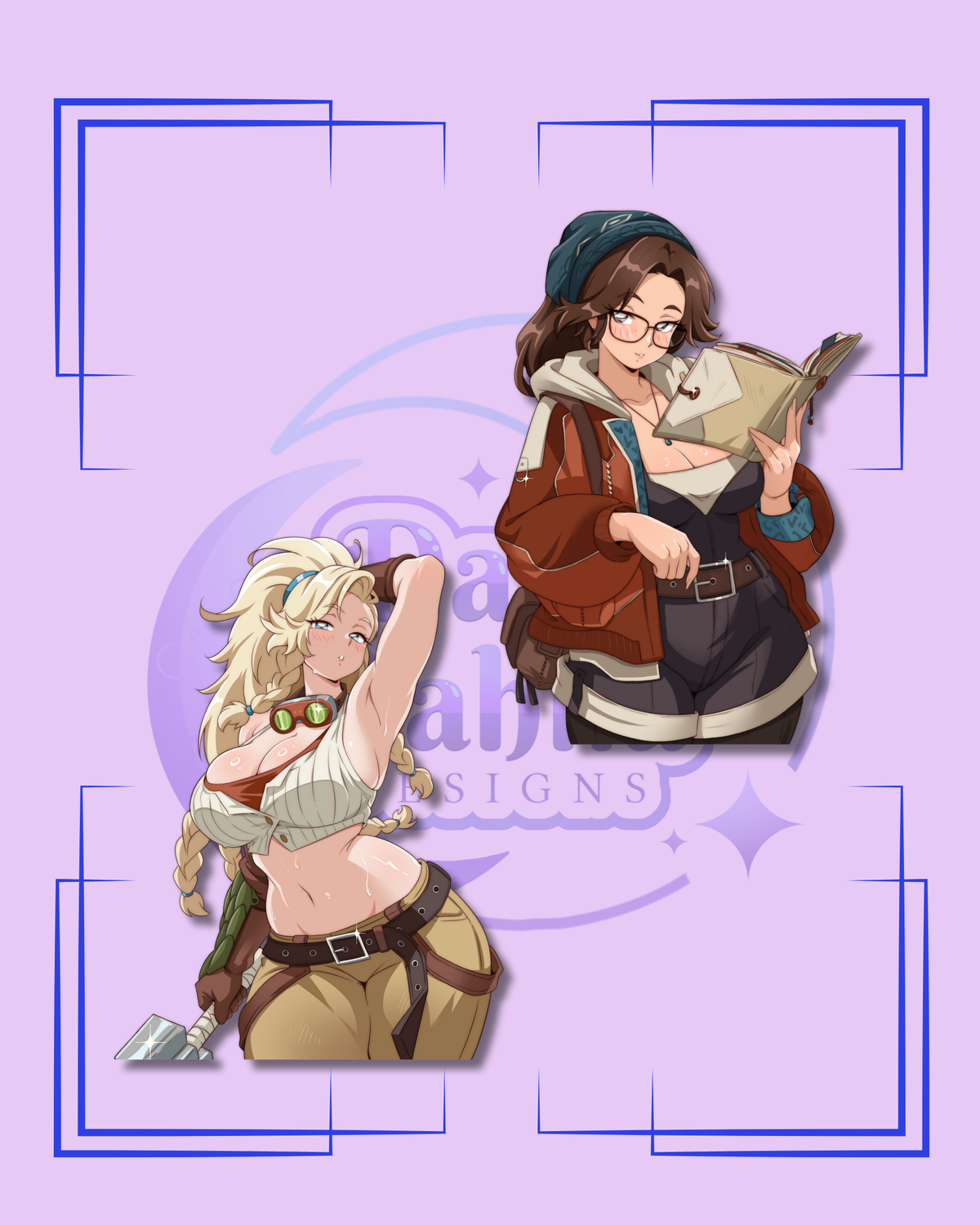 90s Hunter's Guild Members Stickers
