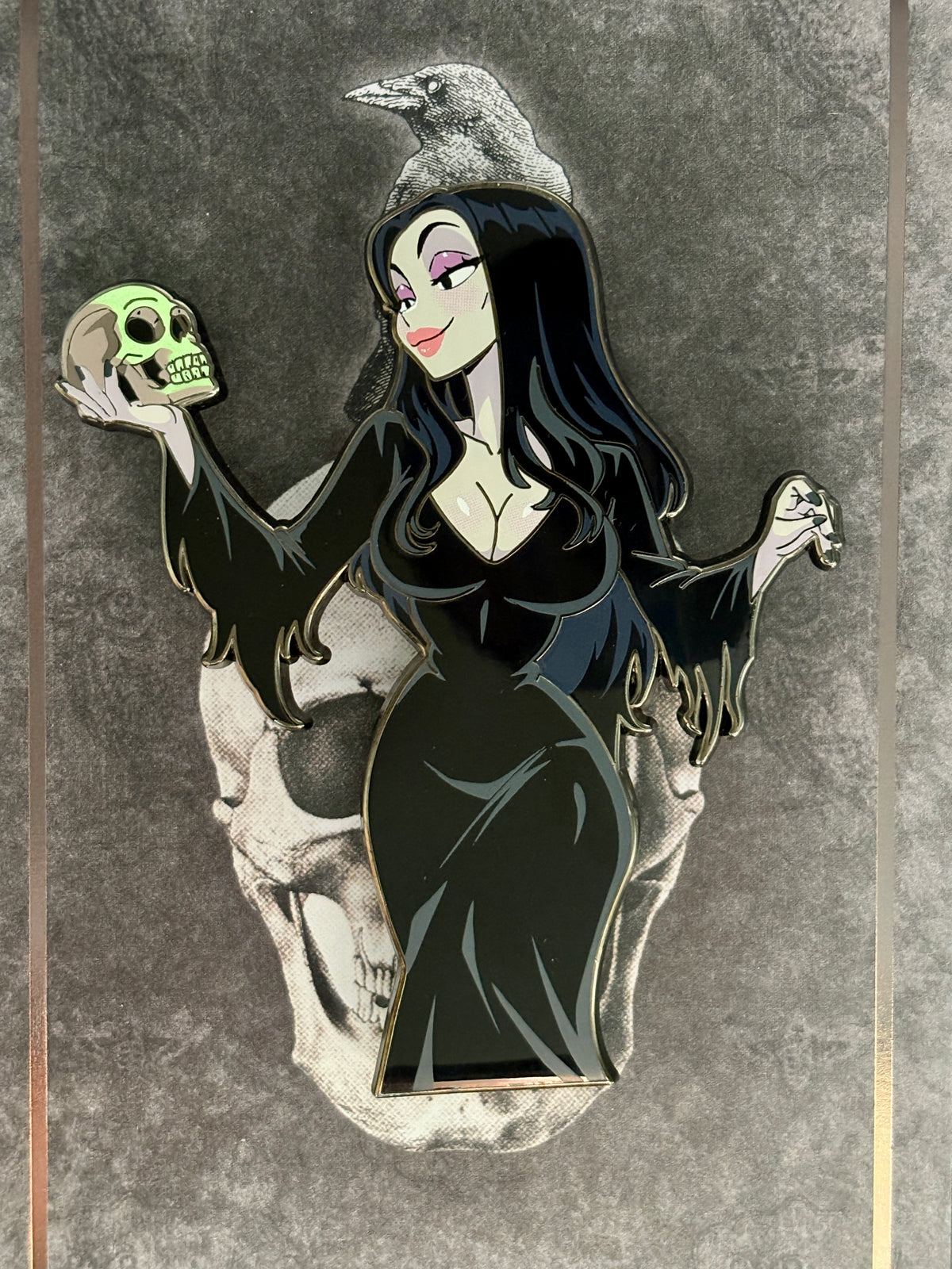 The Queen of Halloween Enamel Pin IN HAND