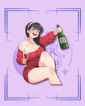 New Year's Eve Thorn Princess Stickers