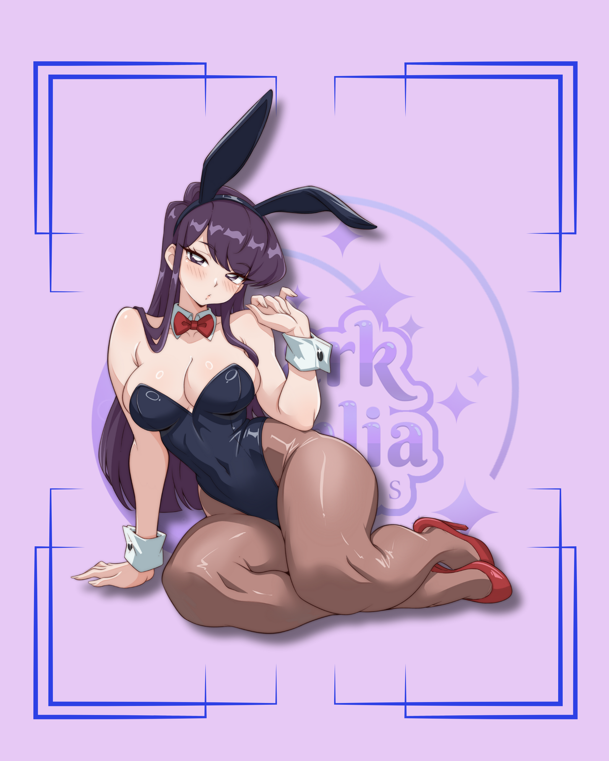 Shy Bunny Girl Sticker