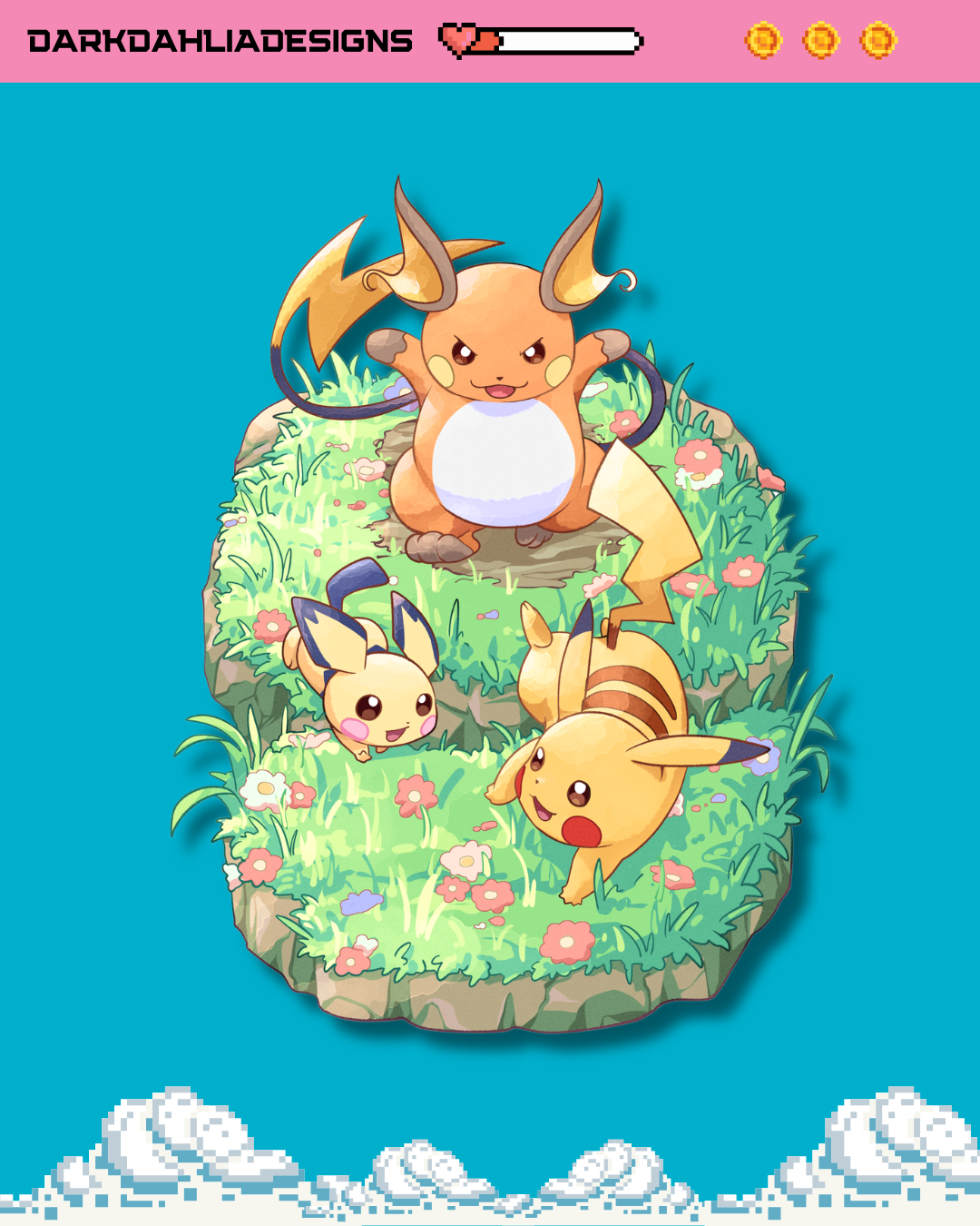 Frolicking Mouses Sticker
