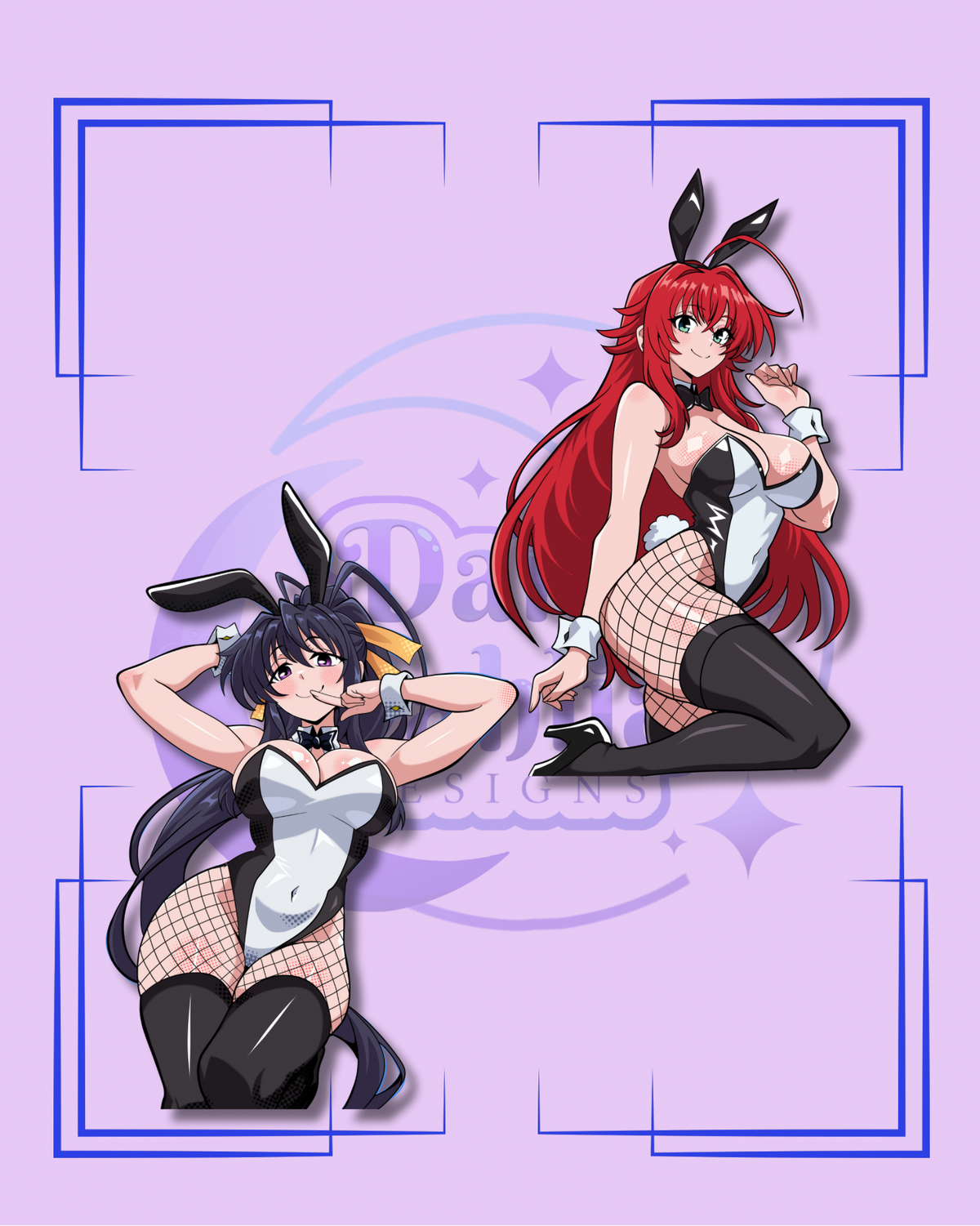 Angelic Devil Bunny Girl Stickers