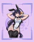 Angelic Devil Bunny Girl Stickers