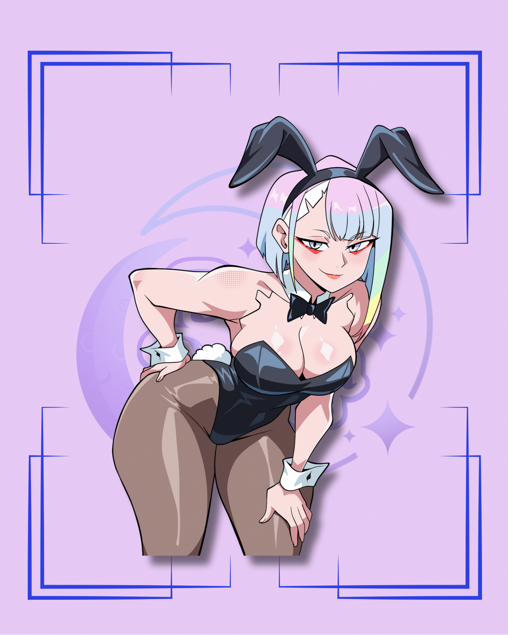 Cyber Bunny Babes Stickers