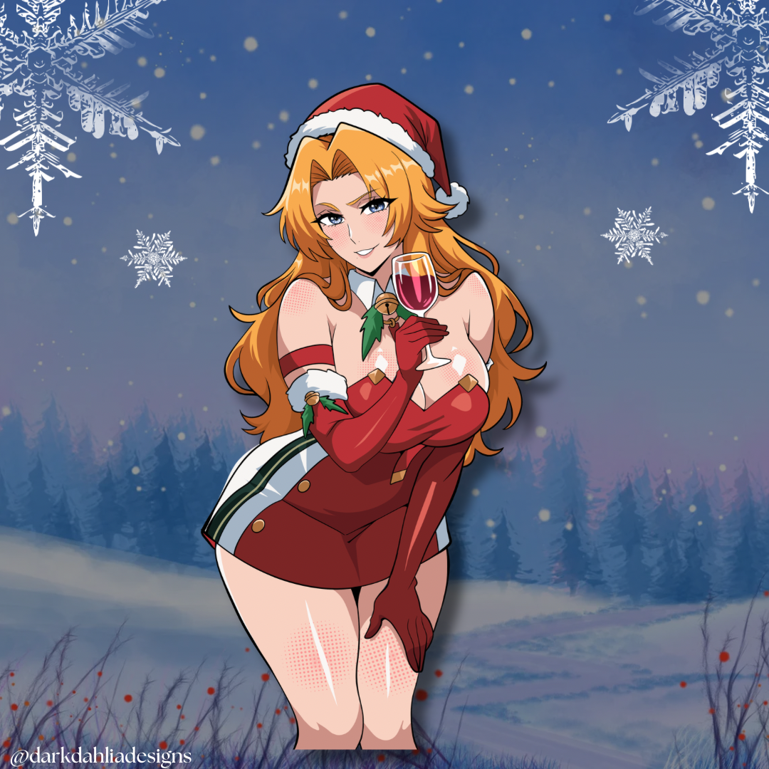 A Very Festive Rangiku Sticker
