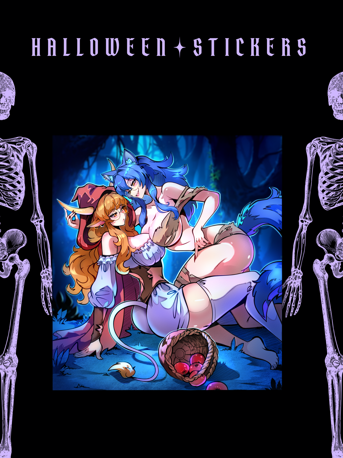 Bea and Zeo's Halloween Romp Box Slap Sticker – DarkDahliaDesigns