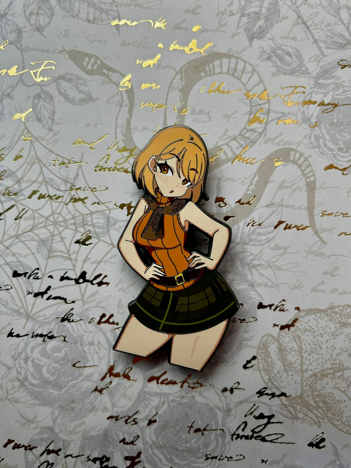 President's Daughter Enamel Pin IN HAND