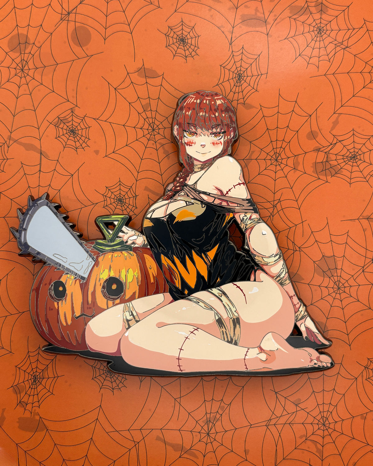Pumpkin Maki Enamel Pin IN HAND