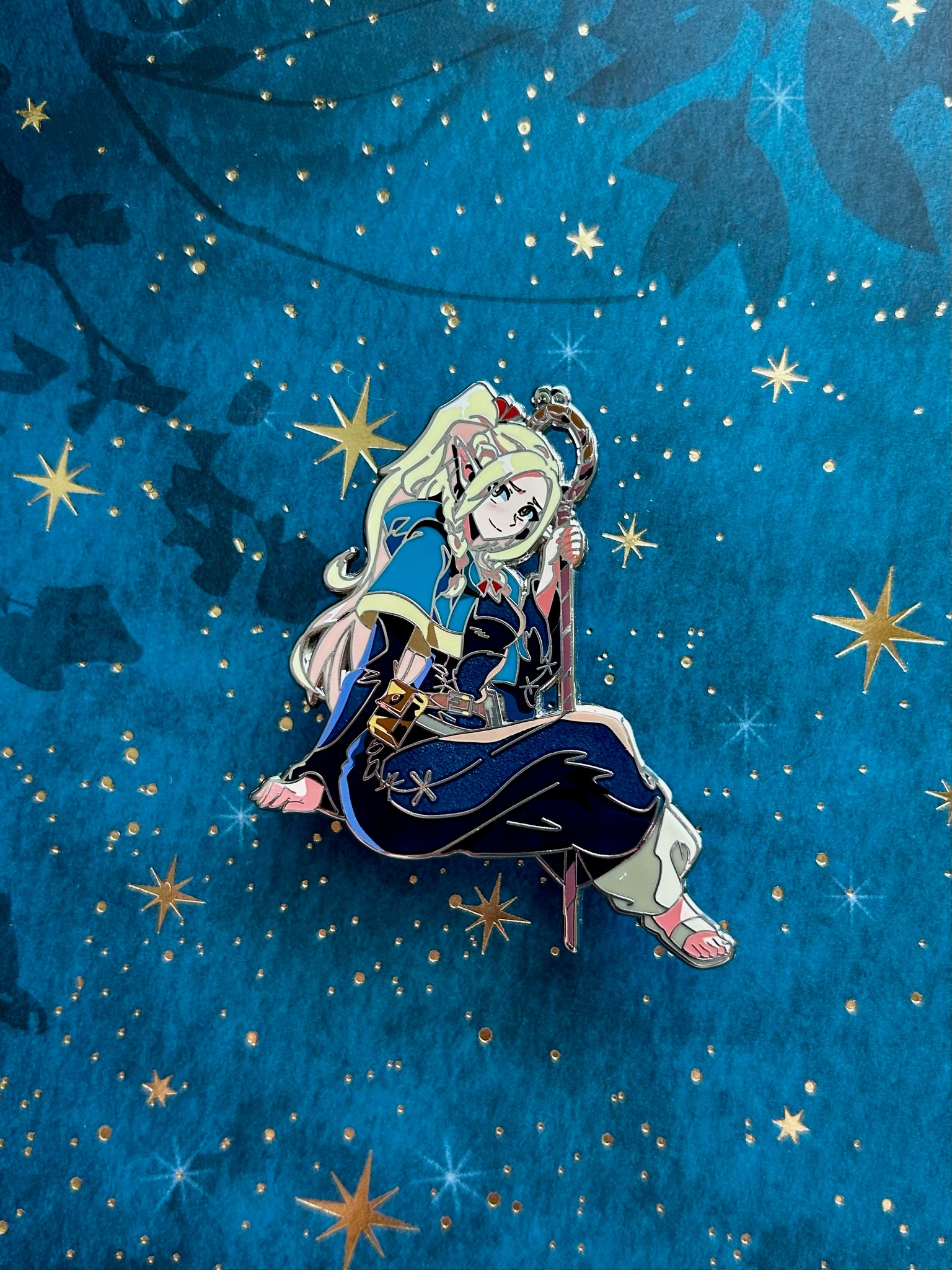 Dungeon Caster Enamel Pin IN HAND