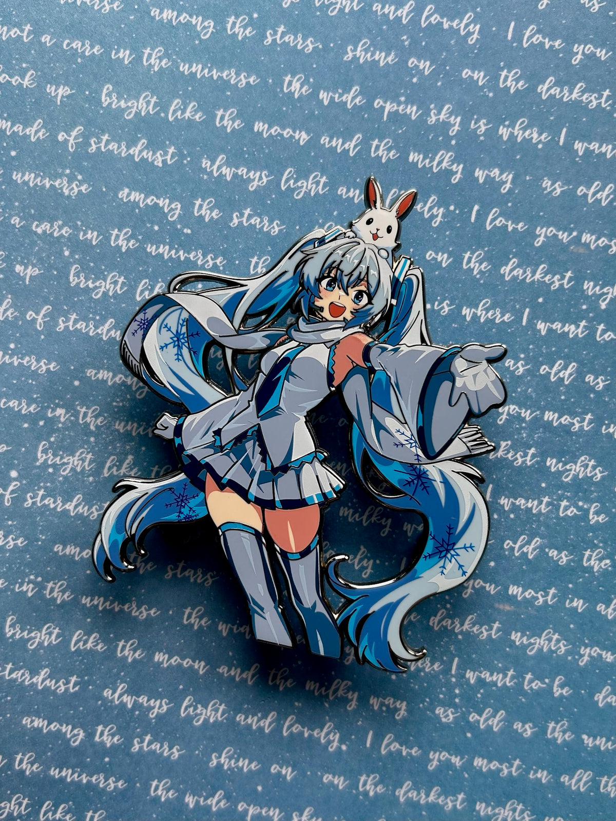 Winter Miku Enamel Pin IN HAND