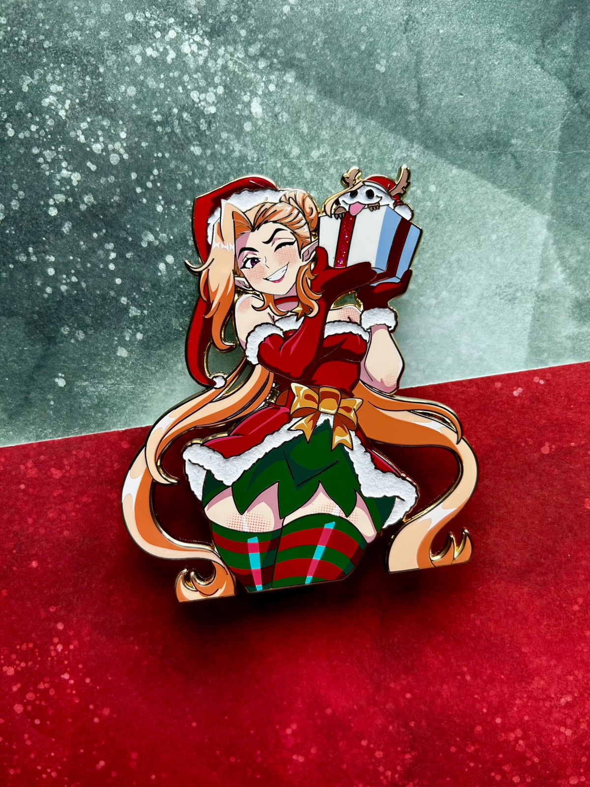 Jingle Jinx Enamel Pin IN HAND