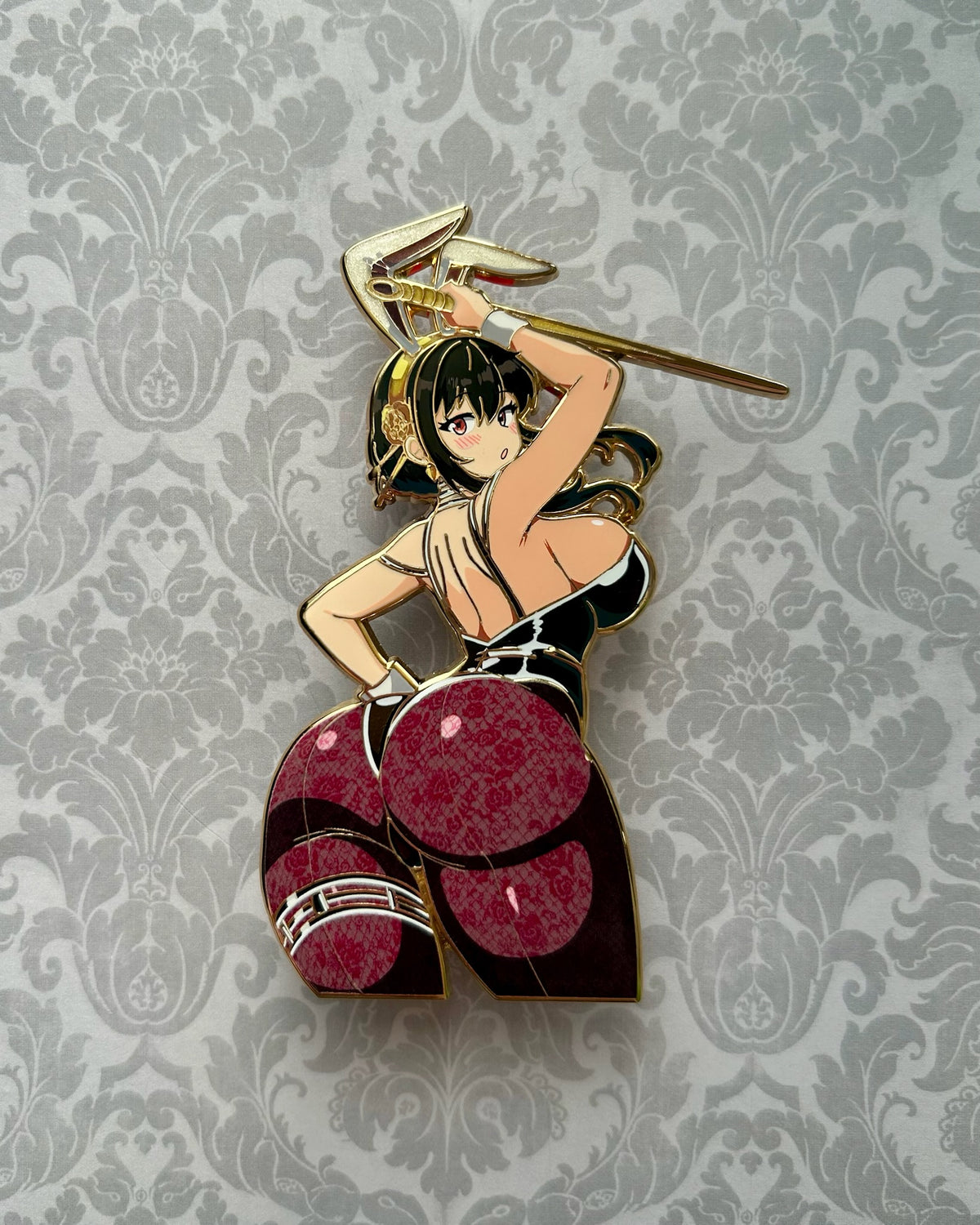 Bunny Girl Thorn Princess Enamel Pin