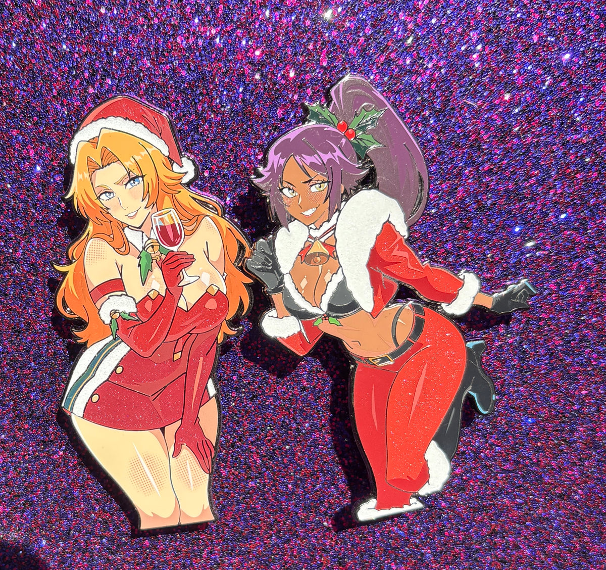 A Very 10th Division Christmas Enamel Pins IN HAND