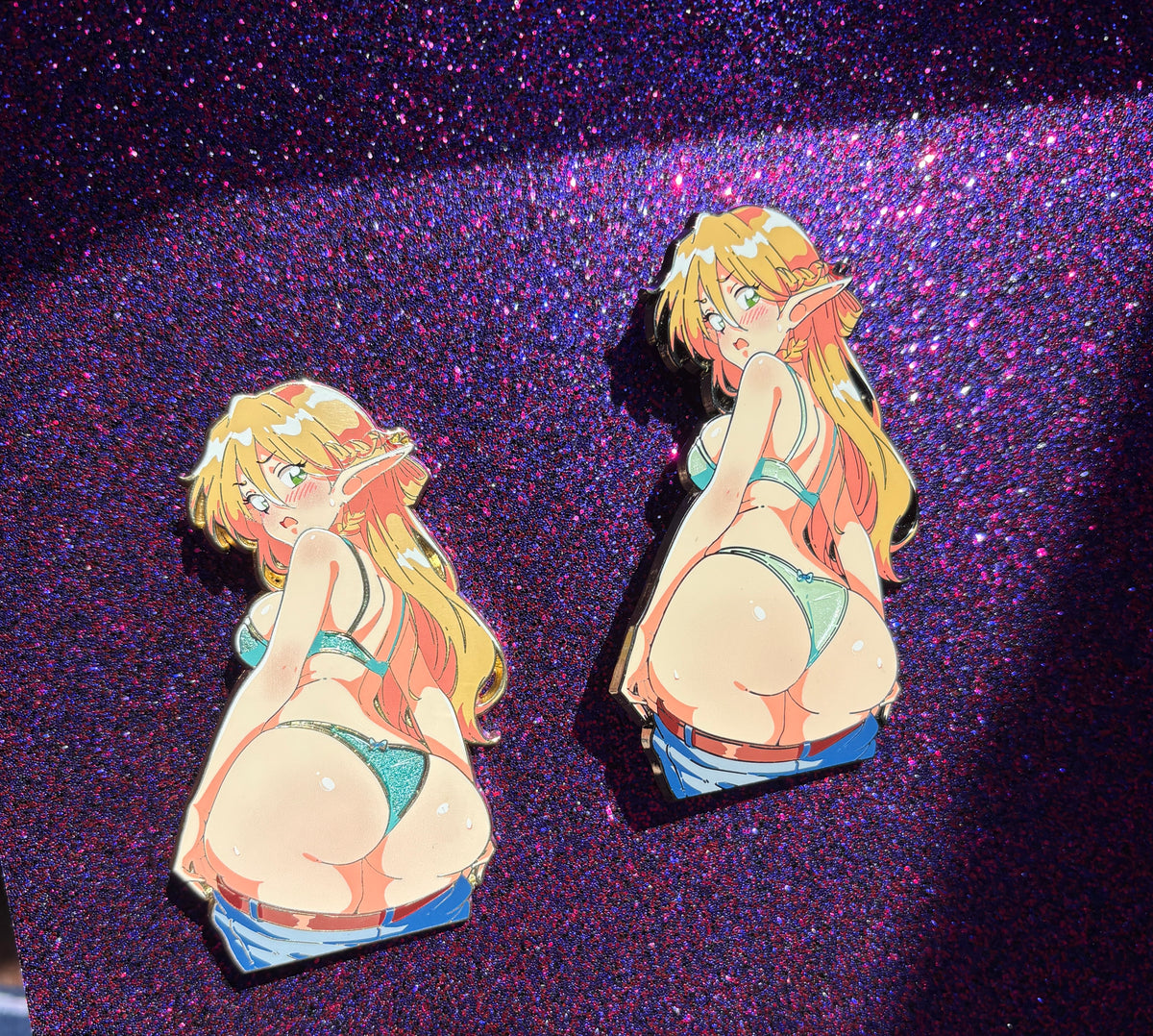 Bashful Elf Enamel Pin IN HAND
