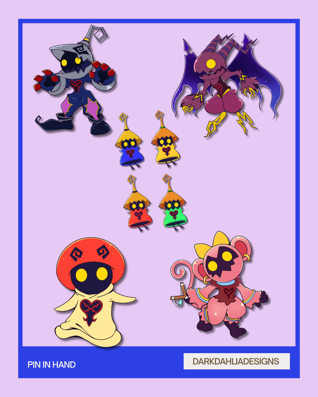 The Most Heartless Enamel Pins IN HAND